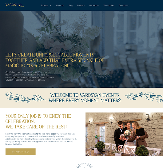Digital Presence for Varosyan Events – Web Design, SEO & Content
