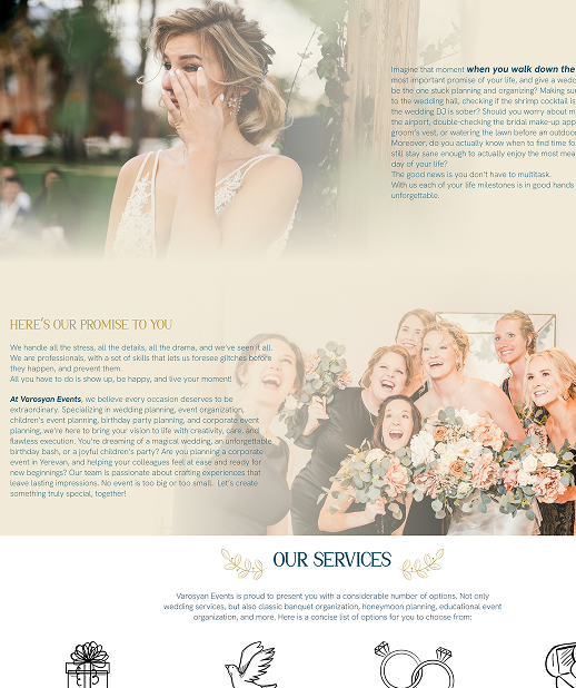 Digital Presence for Varosyan Events – Web Design, SEO & Content