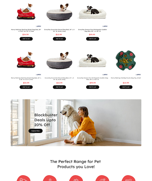 Web Design & Development for Pet Shop