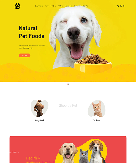 Web Design & Development for Pet Shop