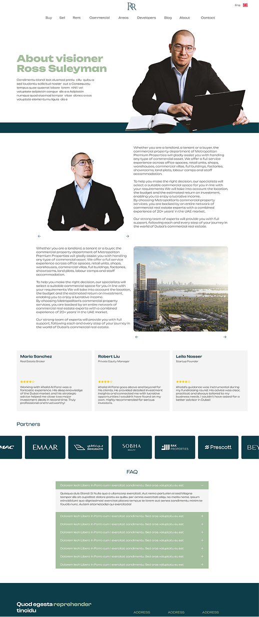 Ross Suleiman Web-Site Design