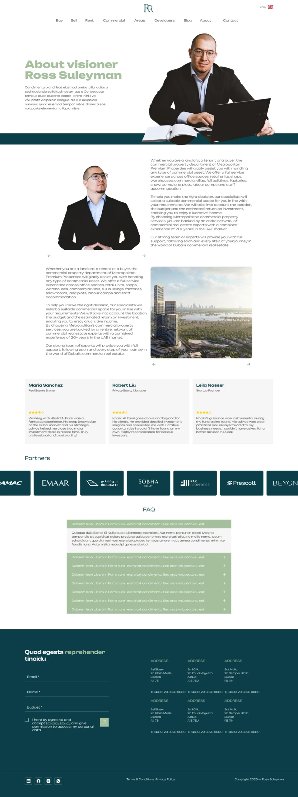 Ross Suleiman Web-Site Design