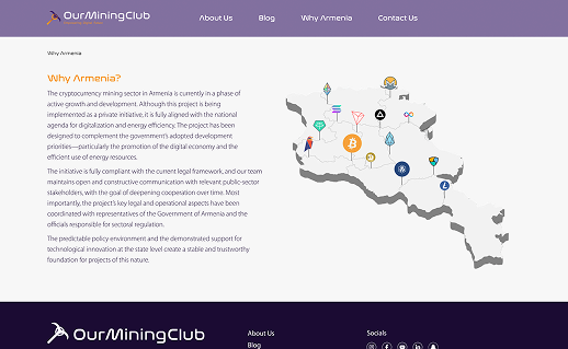 OurMiningClub – Full-Service: Web Design, Development, SEO, and Content Creation