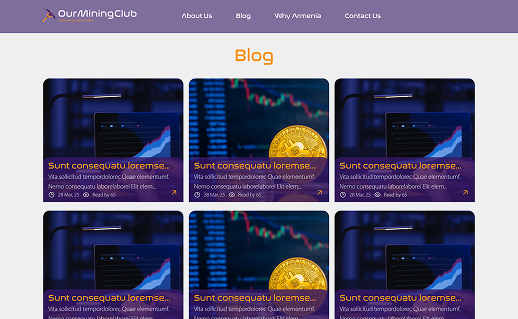 OurMiningClub – Full-Service: Web Design, Development, SEO, and Content Creation