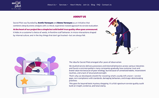 Secret Pilot – Design, Web Development, SEO & Content Writing