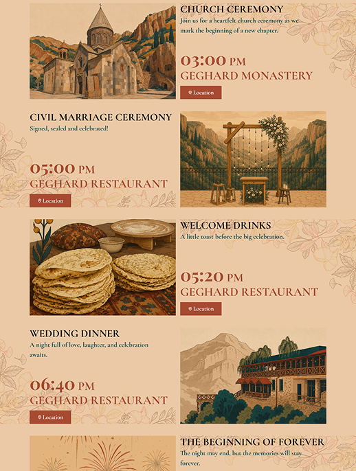 Steve & Savannah Wedding by Varosyan Events – A Magical Website by BunnyChain AI