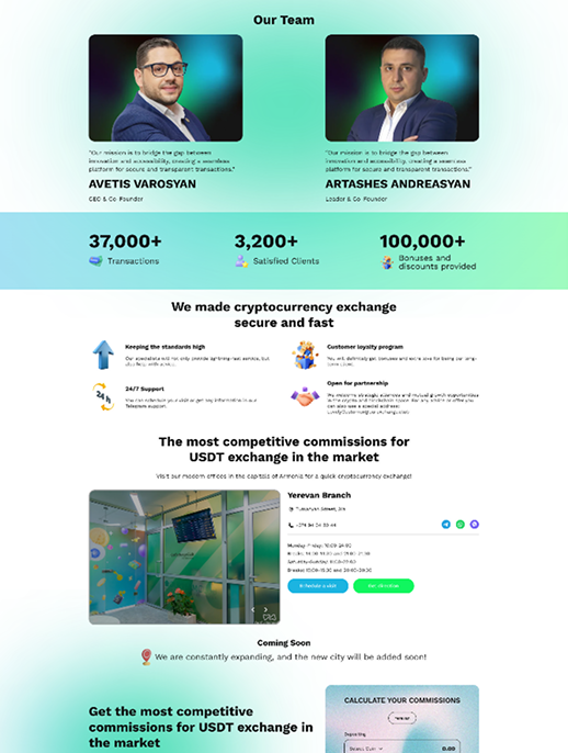 OurExchangeClub – Crypto Exchange Platform Design, Development & SEO by BunnyChain AI