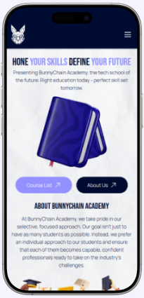 BunnyChain Academy – Custom Laravel Learning Platform Development & SEO