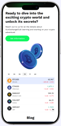 OurExchangeClub – Crypto Exchange Platform Design, Development & SEO by BunnyChain AI